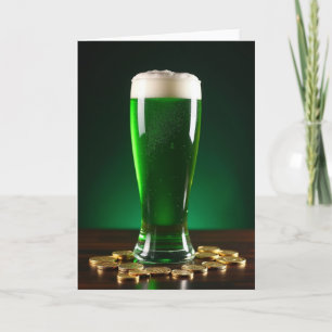 Lucky Green Drink Card