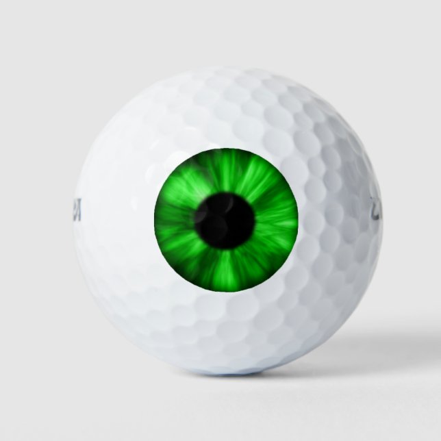 Lucky Green Eye Golf Ball. Golf Balls (Front)
