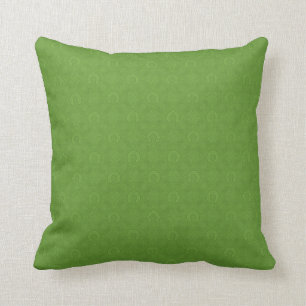Lucky Green Icons Pattern Cushion
