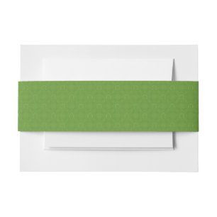 Lucky Green Icons Pattern Invitation Belly Band