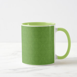 Lucky Green Icons Pattern Mug