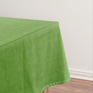 Lucky Green Icons Pattern Tablecloth
