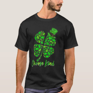 Lucky Green Shamrocks St Patricku2019s Day Autism T-Shirt