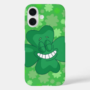 Lucky Grin Shamrock iPhone 16 Case