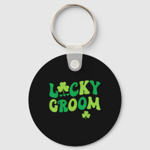Lucky Groom Bride Couples Matching Wedding St Patr Key Ring