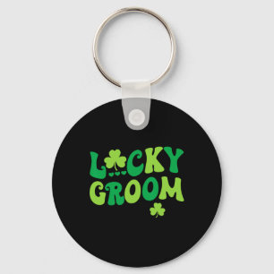 Lucky Groom Bride Couples Matching Wedding St Patr Key Ring