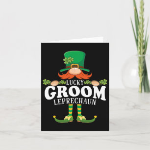 Lucky Groom Leprechaun Funny St. Patricks Day Card