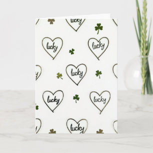 Lucky Heart Pattern Card
