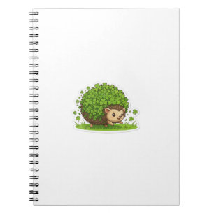 Lucky Hedgehog St.Patrick's Day Notebook