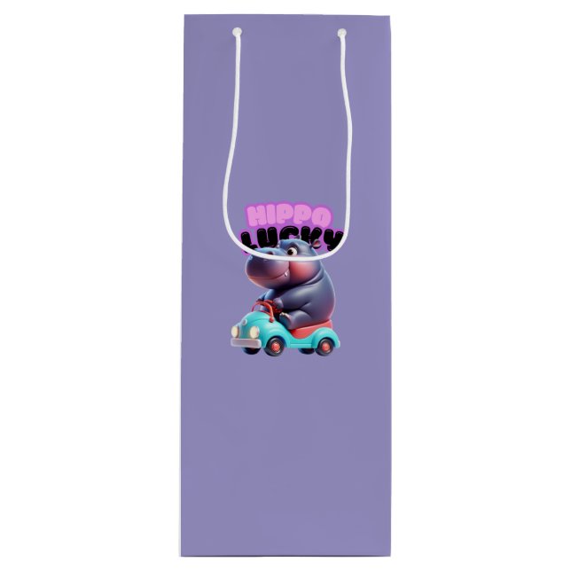 Lucky Hippo Gift Bag (Front)