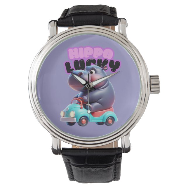 Lucky Hippo Smart Watch (Front)