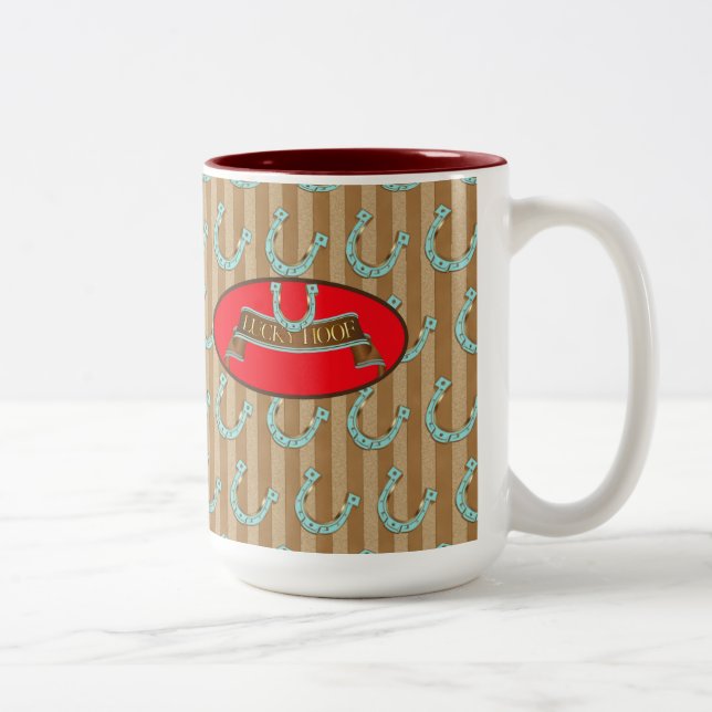 Lucky Hoof - Coffee, Tea Mug, Cup (Right)