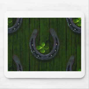 lucky horeshoe mouse pad