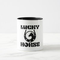 Lucky Horse Horseshoe Mug - Charm and Good luck