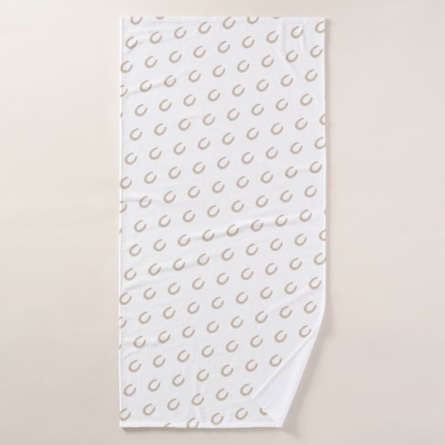 Lucky Horse Shoe Bath Towel (Bath Towel)