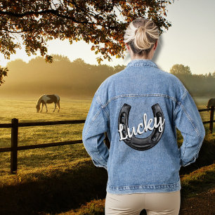 Lucky Horse Shoe Denim Jacket