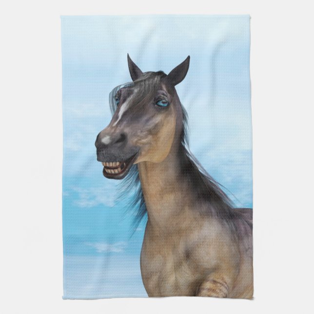 Lucky Horse Tea Towel (Vertical)