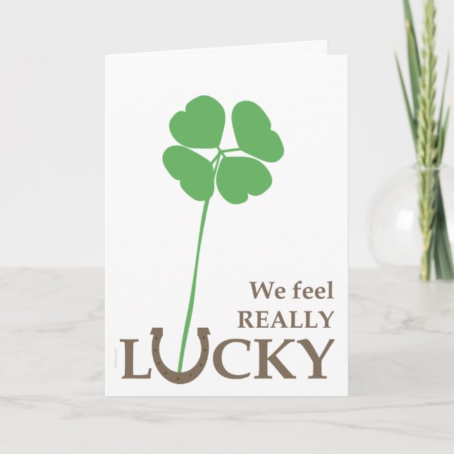 Lucky Horseshoe Administrative Professionals Thank You Card (Front)