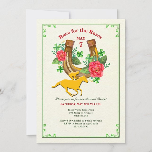 Lucky Horseshoe Invitation (Front)