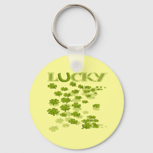 Lucky HorseShoe Shamrocks Key Ring