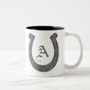 Lucky Horseshoe Two-Tone Coffee Mug