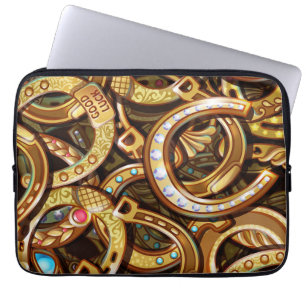 Lucky Horseshoes Laptop Sleeve