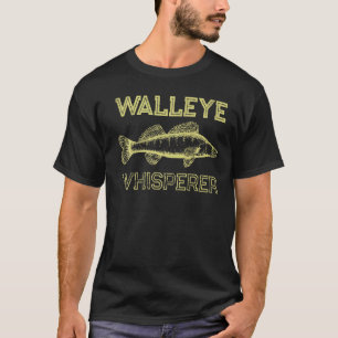 Lucky Ice Fishing Walleye Whisperer Fisherman  3 T-Shirt