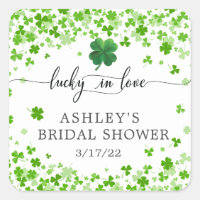 Lucky in Love 4 Leaf Clover Bridal Shower 