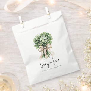 Lucky in Love Bridal Shower Clover Bouquet Favour Bag