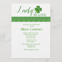 Lucky in Love Bridal Shower Invitation