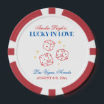 Lucky In Love Casino Bachelorette Weekend Poker Chips<br><div class="desc">This design features trendy bold text with dice and a lucky in love casino theme.</div>