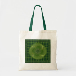 Lucky in Love Clover & Hearts Fractal Tote Bag