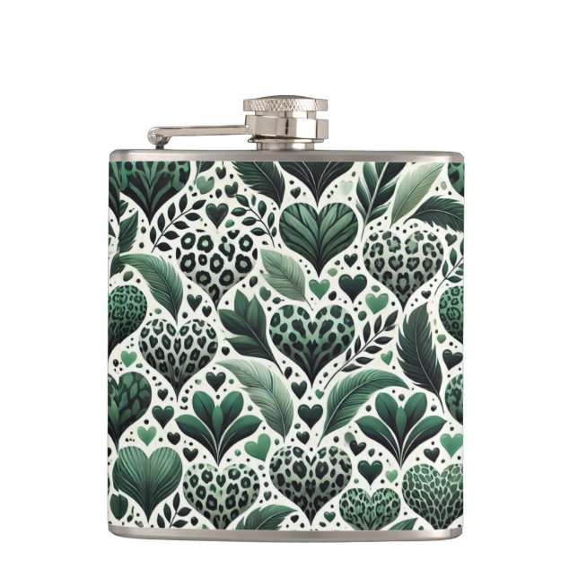 Lucky In Love Hip Flask (Front)
