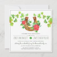 Lucky in Love | Irish Wedding Invitation