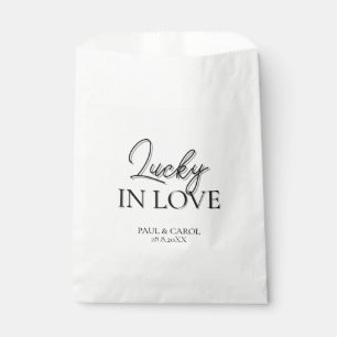 Lucky in Love Personalised Paper Bag 
