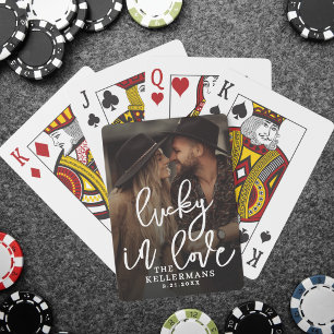 Lucky In Love Photo Playing Cards