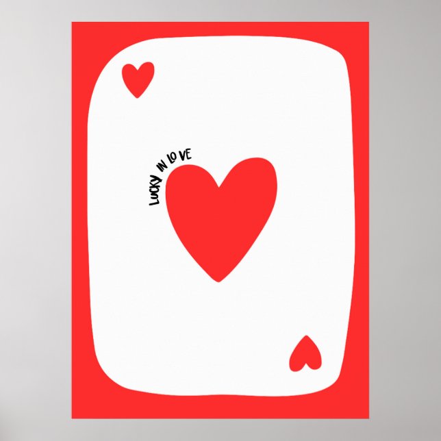 Lucky in love poster | Inspirational & decorative  (Front)