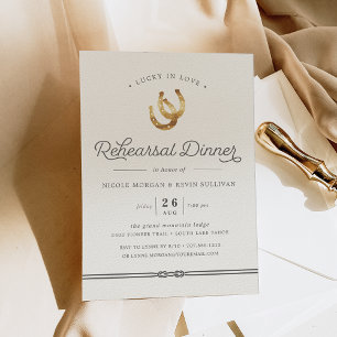 Lucky in Love   Rehearsal Dinner Invitation