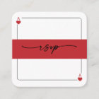 Lucky in Love RSVP QR Code Enclosure Card