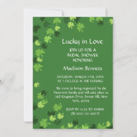 Lucky In Love St. Patrick's Day BABYShower CARD