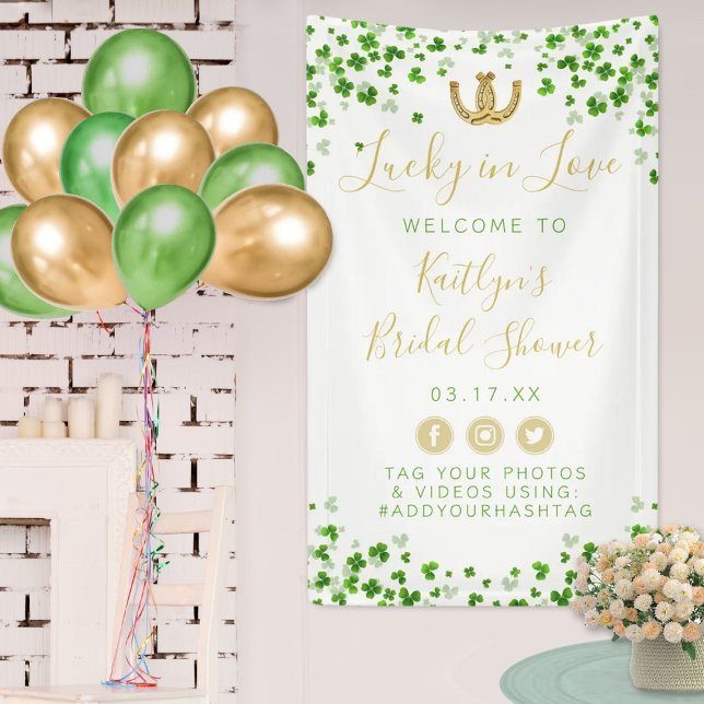 Lucky In Love St. Patrick's Day Bridal Shower Banner (Creator Uploaded)
