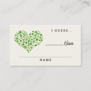 Lucky In Love St. Patrick's Day Bridal Shower Game Enclosure Card