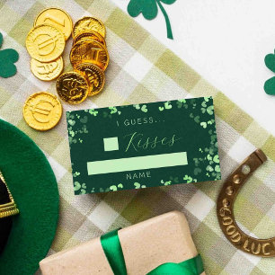 Lucky In Love St. Patrick's Day Bridal Shower Game Enclosure Card