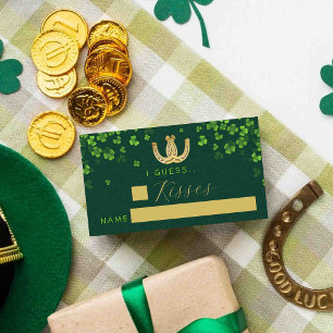 Lucky In Love St. Patrick's Day Bridal Shower Game Enclosure Card