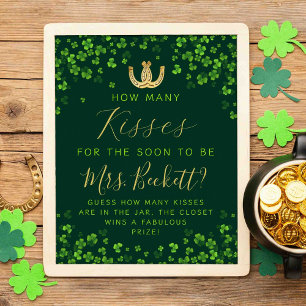 Lucky In Love St. Patrick's Day Bridal Shower Game Poster
