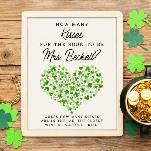 Lucky In Love St. Patrick's Day Bridal Shower Game Poster