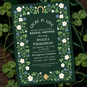 Lucky In Love St. Patrick's Day Bridal Shower Invitation