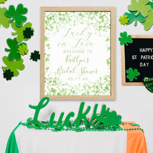 Lucky In Love St. Patrick's Day Bridal Shower Poster
