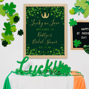 Lucky In Love St. Patrick's Day Bridal Shower Poster