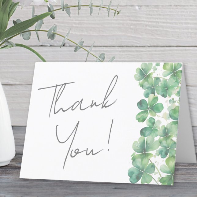 Lucky In Love St. Patrick's Day Bridal Shower Thank You Card (Lucky In Love St. Patrick's Day Bridal Shower Thank You Card)